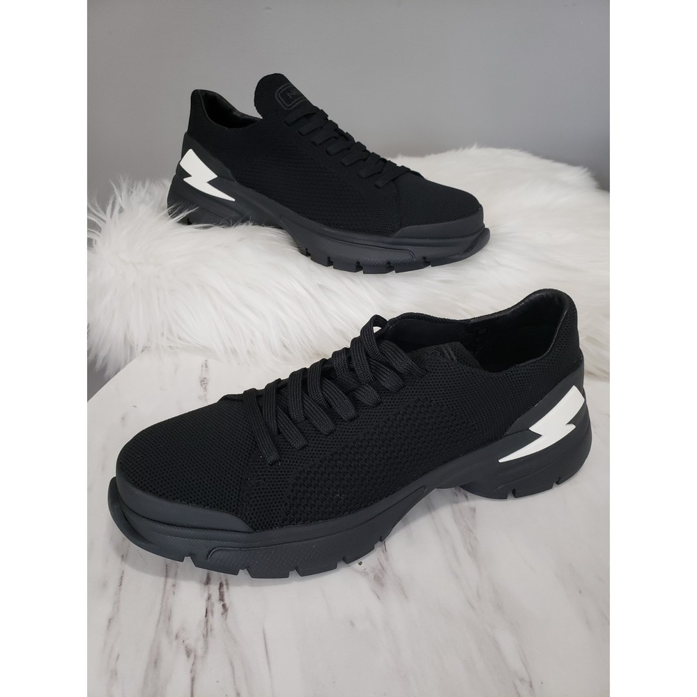 NEW EURO 39 NEIL BARRETT BLACK Thunderbolt Sneakers LIGHTNING‎ Shoe